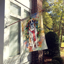 Load image into Gallery viewer, Saint Bernard Christmas House Flag