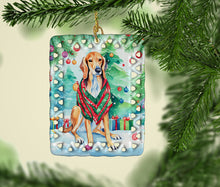 Load image into Gallery viewer, Saluki Christmas Porcelain Ornament