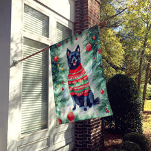 Load image into Gallery viewer, Schipperke Christmas House Flag