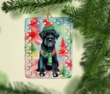 Load image into Gallery viewer, Schnauzer Christmas Porcelain Ornament