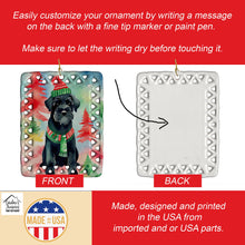 Load image into Gallery viewer, Schnauzer Christmas Porcelain Ornament