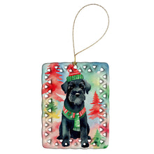 Load image into Gallery viewer, Schnauzer Christmas Porcelain Ornament
