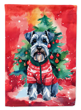 Load image into Gallery viewer, Schnauzer Christmas House Flag