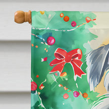 Load image into Gallery viewer, Schnauzer Christmas House Flag