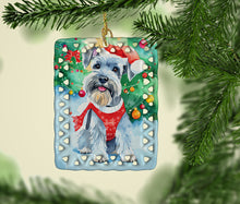 Load image into Gallery viewer, Schnauzer Christmas Porcelain Ornament