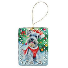 Load image into Gallery viewer, Schnauzer Christmas Porcelain Ornament