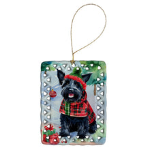 Load image into Gallery viewer, Scottish Terrier Christmas Porcelain Ornament