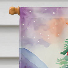 Load image into Gallery viewer, Scottish Deerhound Christmas House Flag