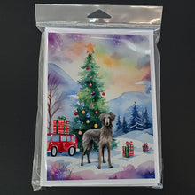 Load image into Gallery viewer, Scottish Deerhound Christmas Greeting Cards - Blank Note Cards – 8-Pack of Artist-Designed Cards with Envelopes