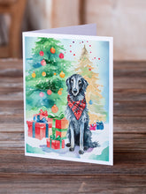 Load image into Gallery viewer, Scottish Deerhound Christmas Greeting Cards - Blank Note Cards – 8-Pack of Artist-Designed Cards with Envelopes