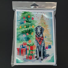 Load image into Gallery viewer, Scottish Deerhound Christmas Greeting Cards - Blank Note Cards – 8-Pack of Artist-Designed Cards with Envelopes