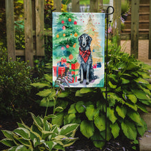 Load image into Gallery viewer, Scottish Deerhound Christmas Garden Flag – Cozy Dog Holiday Decor with Tree &amp; Presents
