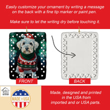 Load image into Gallery viewer, Sealyham Terrier Christmas Porcelain Ornament
