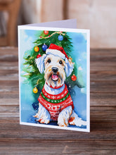 Load image into Gallery viewer, Sealyham Terrier Christmas Greeting Cards - Blank Note Cards – 8-Pack of Artist-Designed Cards with Envelopes