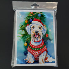 Load image into Gallery viewer, Sealyham Terrier Christmas Greeting Cards - Blank Note Cards – 8-Pack of Artist-Designed Cards with Envelopes