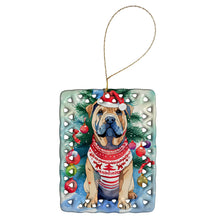 Load image into Gallery viewer, Shar Pei Christmas Porcelain Ornament