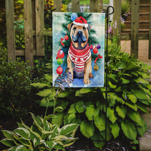 Load image into Gallery viewer, Shar Pei Christmas Garden Flag – Cozy Dog Holiday Decor with Tree &amp; Presents