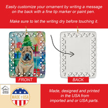 Load image into Gallery viewer, Shar Pei Christmas Porcelain Ornament