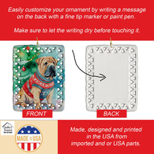Load image into Gallery viewer, Shar Pei Christmas Porcelain Ornament