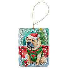 Load image into Gallery viewer, Shar Pei Christmas Porcelain Ornament