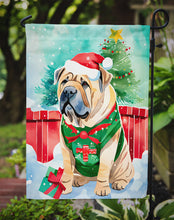 Load image into Gallery viewer, Shar Pei Christmas Garden Flag – Cozy Dog Holiday Decor with Tree &amp; Presents
