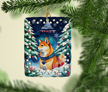 Load image into Gallery viewer, Shiba Inu Christmas Porcelain Ornament