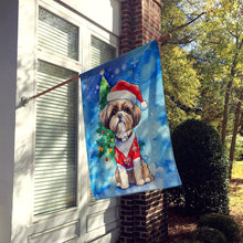 Load image into Gallery viewer, Shih Tzu Christmas House Flag
