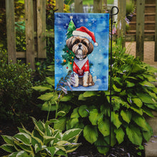 Load image into Gallery viewer, Shih Tzu Christmas Garden Flag – Cozy Dog Holiday Decor with Tree &amp; Presents