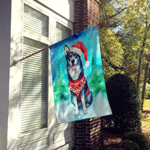 Load image into Gallery viewer, Siberian Husky Christmas House Flag