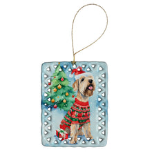 Load image into Gallery viewer, Wheaten Terrier Christmas Porcelain Ornament