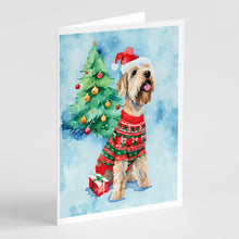 Load image into Gallery viewer, Wheaten Terrier Christmas Greeting Cards - Blank Note Cards – 8-Pack of Artist-Designed Cards with Envelopes