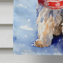 Load image into Gallery viewer, Wheaten Terrier Christmas House Flag