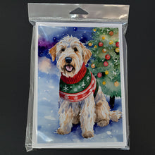 Load image into Gallery viewer, Wheaten Terrier Christmas Greeting Cards - Blank Note Cards – 8-Pack of Artist-Designed Cards with Envelopes