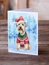 Load image into Gallery viewer, Wheaten Terrier Christmas Greeting Cards - Blank Note Cards – 8-Pack of Artist-Designed Cards with Envelopes