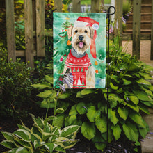 Load image into Gallery viewer, Wheaten Terrier Christmas Garden Flag – Cozy Dog Holiday Decor with Tree &amp; Presents