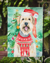 Load image into Gallery viewer, Wheaten Terrier Christmas Garden Flag – Cozy Dog Holiday Decor with Tree &amp; Presents
