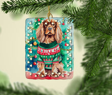 Load image into Gallery viewer, Sussex Spaniel Christmas Porcelain Ornament