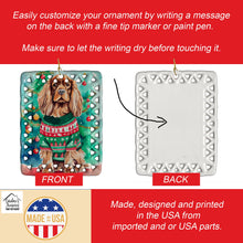 Load image into Gallery viewer, Sussex Spaniel Christmas Porcelain Ornament