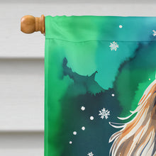 Load image into Gallery viewer, Sussex Spaniel Christmas House Flag
