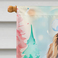 Load image into Gallery viewer, Sussex Spaniel Christmas House Flag