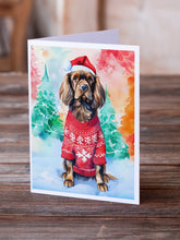 Load image into Gallery viewer, Sussex Spaniel Christmas Greeting Cards - Blank Note Cards – 8-Pack of Artist-Designed Cards with Envelopes