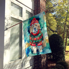Load image into Gallery viewer, Tibetan Mastiff Christmas House Flag