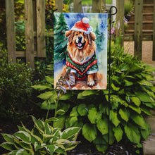 Load image into Gallery viewer, Tibetan Mastiff Christmas Garden Flag – Cozy Dog Holiday Decor with Tree &amp; Presents