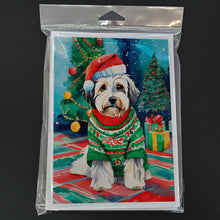 Load image into Gallery viewer, Tibetan Terrier Christmas Greeting Cards - Blank Note Cards – 8-Pack of Artist-Designed Cards with Envelopes