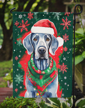 Load image into Gallery viewer, Weimaraner Christmas Garden Flag – Cozy Dog Holiday Decor with Tree &amp; Presents