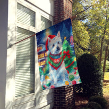 Load image into Gallery viewer, Westie Christmas House Flag