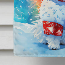 Load image into Gallery viewer, Westie Christmas House Flag