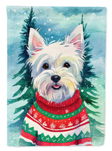 Load image into Gallery viewer, Westie Christmas House Flag
