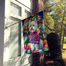 Load image into Gallery viewer, Westie Christmas House Flag