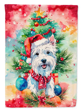 Load image into Gallery viewer, Westie Christmas House Flag